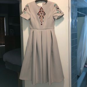 Grey ASOS dress with rhinestones